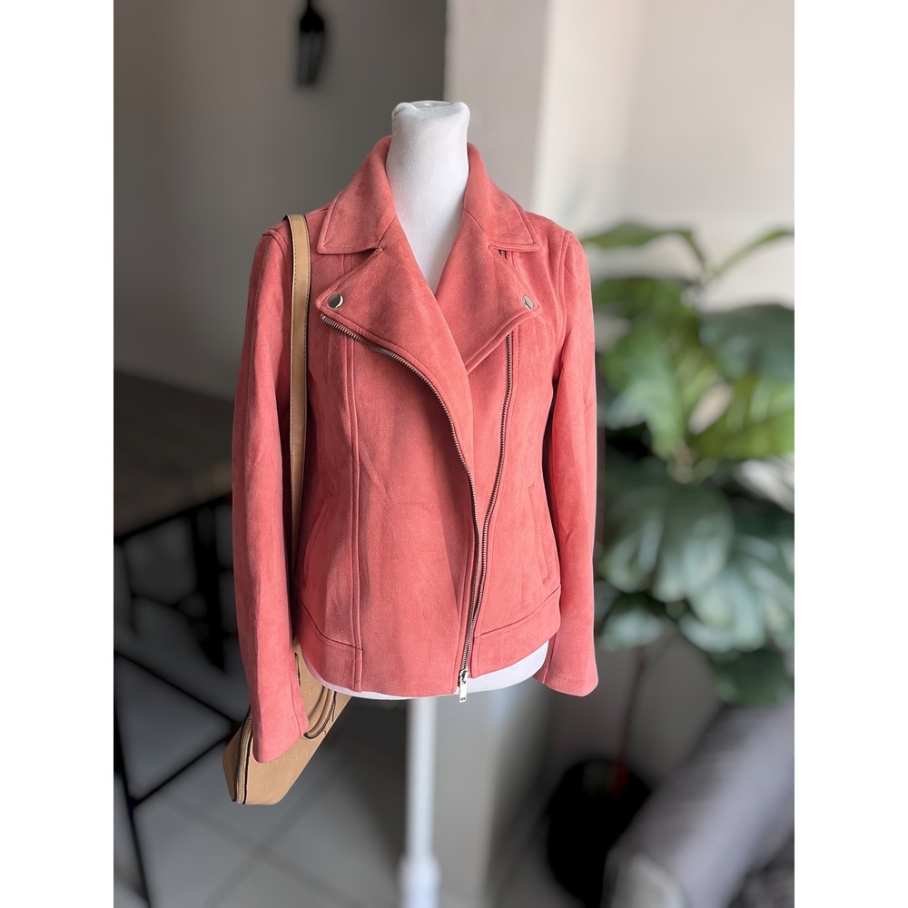Old Navy Faux Suede Moto Jacket XS